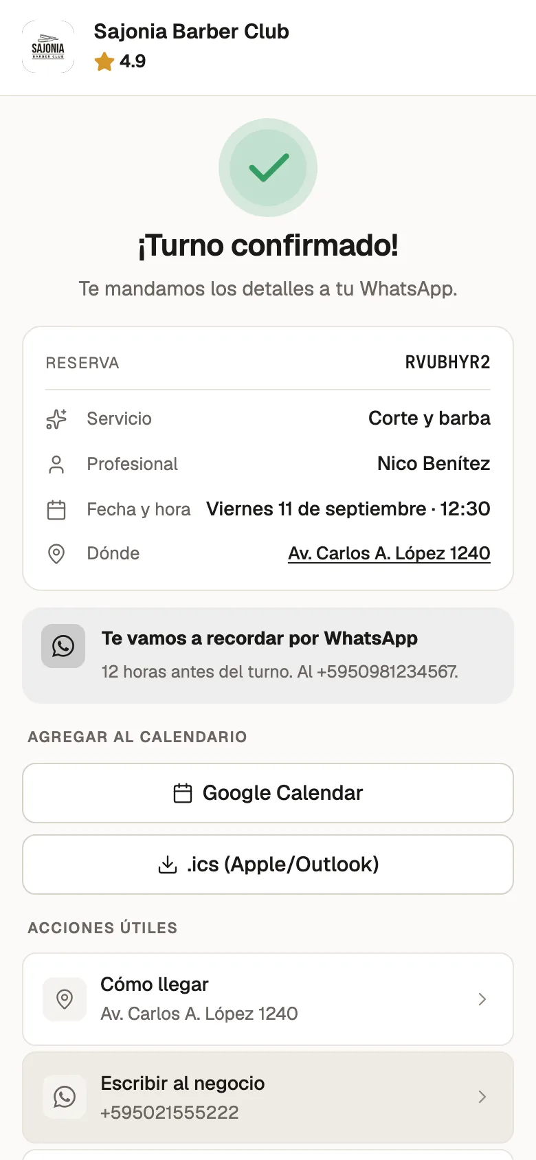 Paso 5: Listo